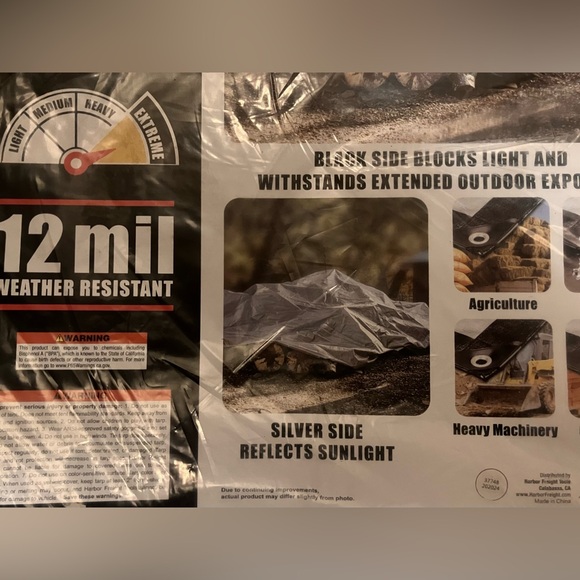 NEW 6’ x 8’ Tarp - Picture 3 of 5